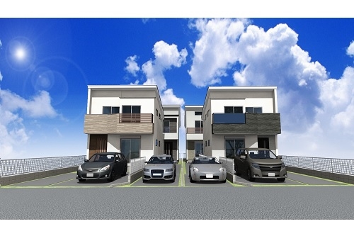 新築一戸建て住宅 建築条件無し売地 全7棟